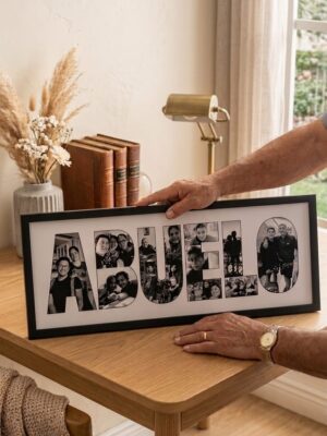 Cuadro Abuelos Collage Letras/Fotos