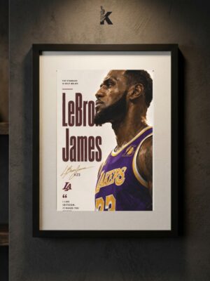 Cuadro Lebron James Campeón 2016
