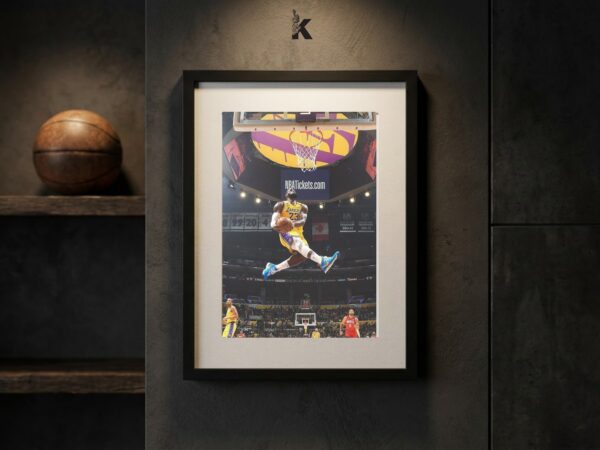 Cuadro Lebron James Volcada Lakers
