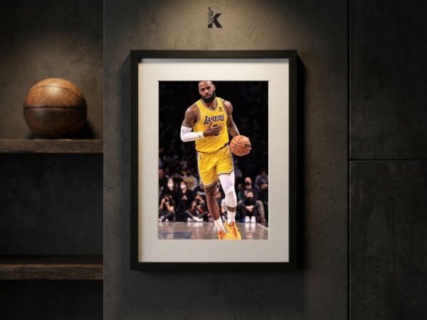 kashmir-lebron-james-4 Cuadro Lebron James Dribble Lakers