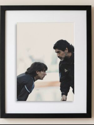 Cuadro Messi y Diego