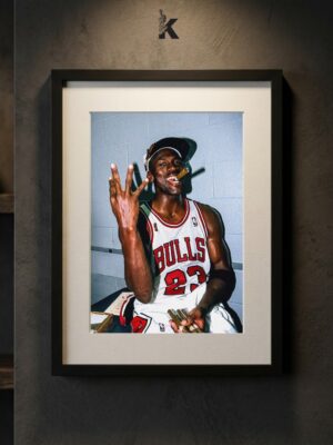 Cuadro Michael Jordan Bulls Campeón