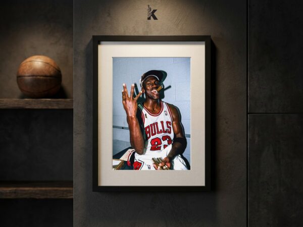 Cuadro Michael Jordan Bulls Campeón