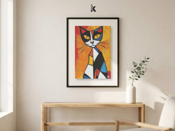 Cuadro Picasso Gato Cubista