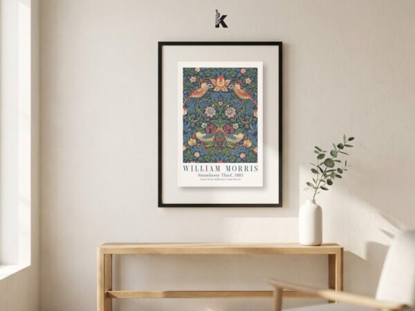 kashmir-william-morris-strawberry-thief Cuadro William Morris Strawberry Thief
